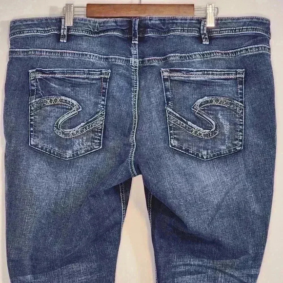 Silver Jeans Sam Mid-Rise Western Stretch Denim Woman's Plus Sz 24xL29‎ - Picture 6 of 11